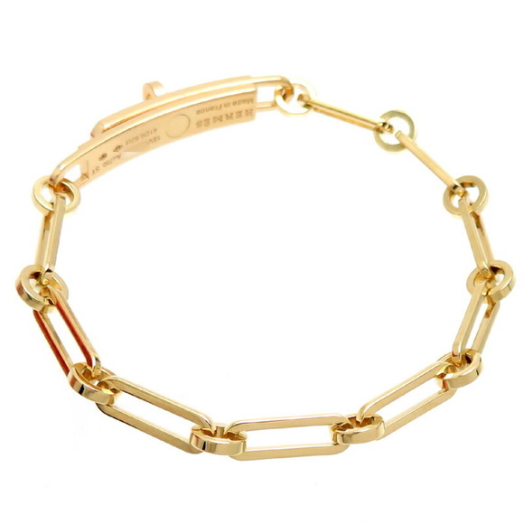 HERMES 750YG Diamond Kelly Chain Women's Bracelet 750 Yellow Gold - Picture 2 of 6